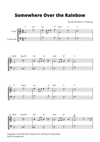Over The Rainbow (arr. Cadenza Editions)