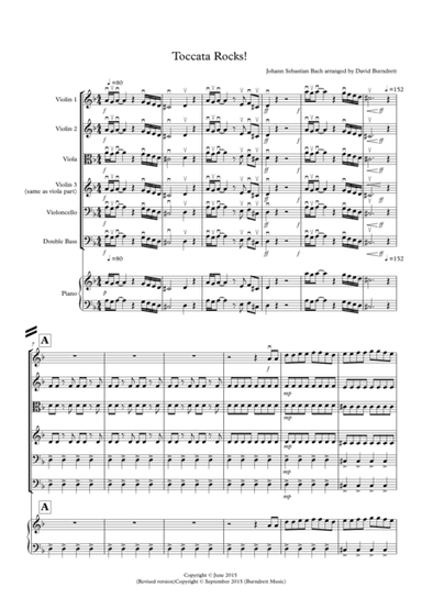 Toccata by Bach Rocks! for String Orchestra (arr. David Burndrett)