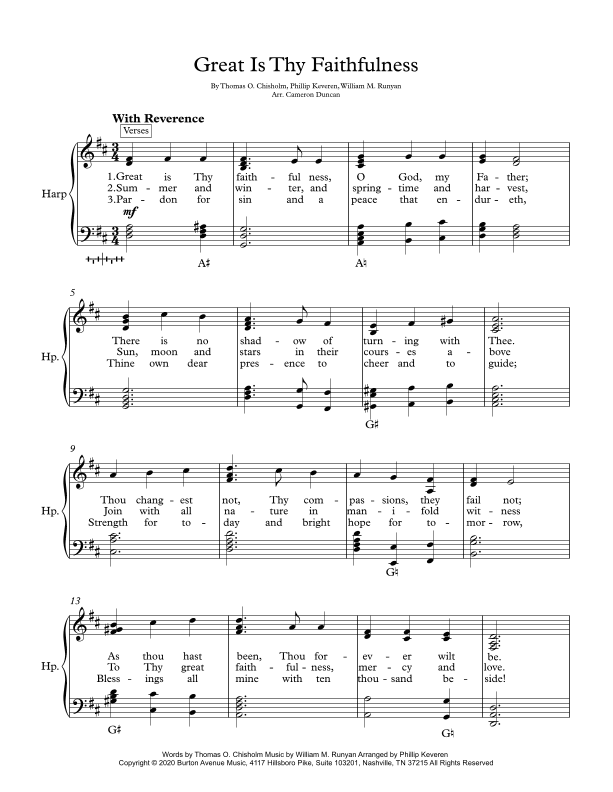 Great Is Thy Faithfulness (arr. Cameron Duncan)