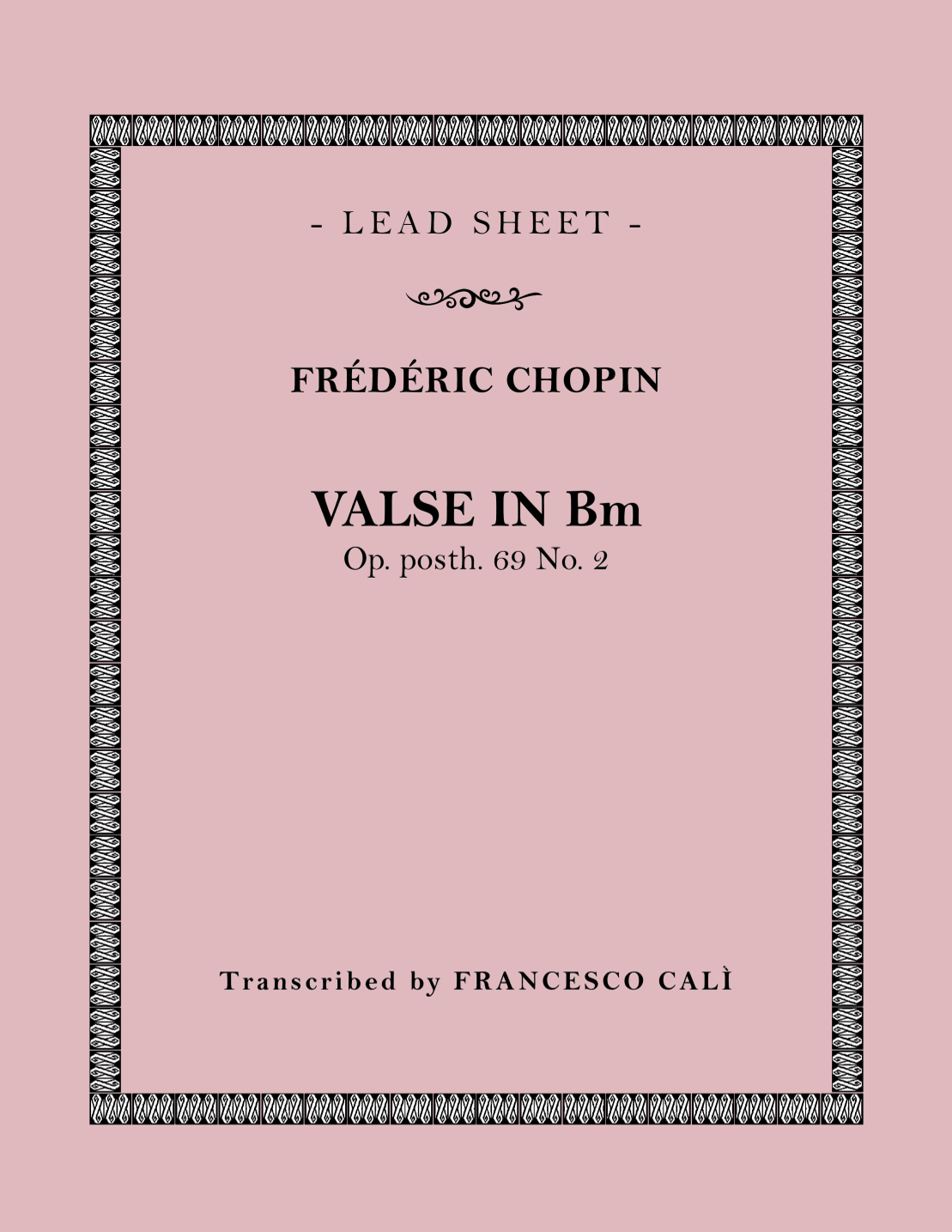 Valse in Bm (Op. 69 No. 2) (arr. Francesco Calì)