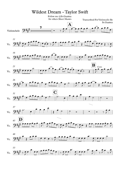 Wildest Dreams (arr. Sr. Guaima)