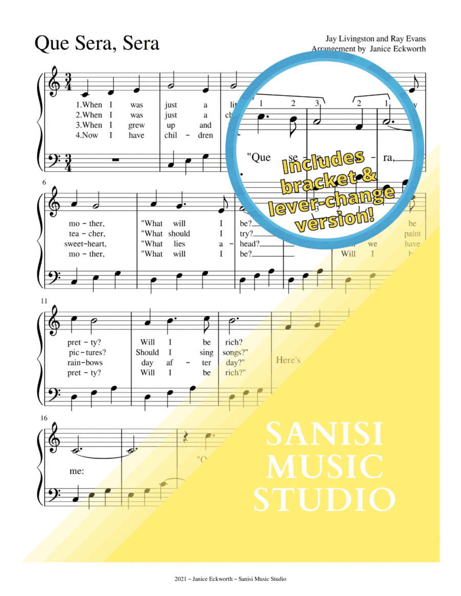 Que Sera, Sera (whatever Will Be, Will Be) (arr. Janice Eckworth)
