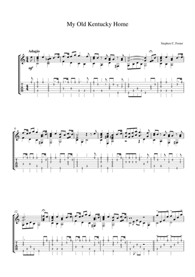 My Old Kentucky Home (arr. Adrian Allan)
