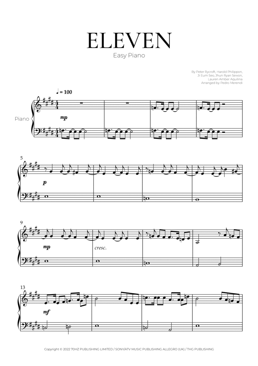 Eleven (arr. Pedro Merendi)