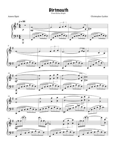 Dirtmouth (arr. Azeem Egizi)