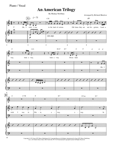 An American Trilogy (arr. Richard Maslove)