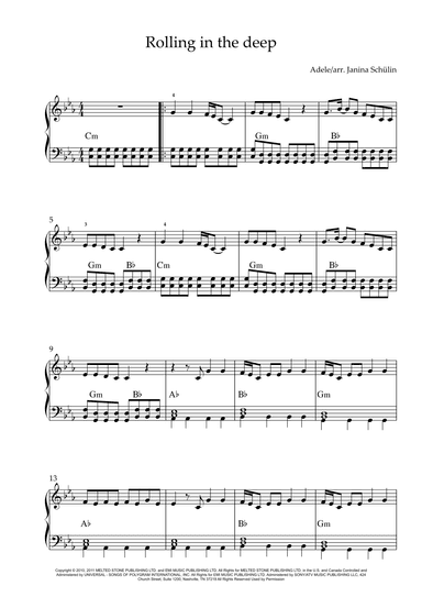 Rolling In The Deep (arr. Janina Schülin)