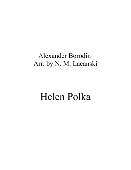Helen Polka (arr. Nick Lacanski)