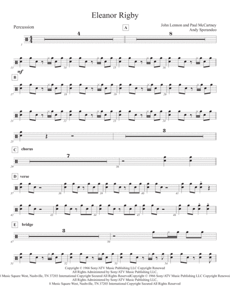 Eleanor Rigby (arr. Andy sperandeo)