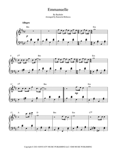 Emmanuelle (arr. Kaiserin Rebecca)