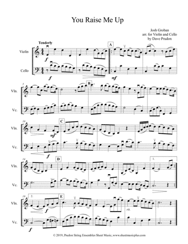 You Raise Me Up (arr. Dave Prudon)