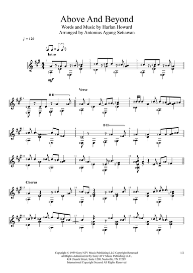 Above And Beyond (arr. Antonius Agung Setiawan)