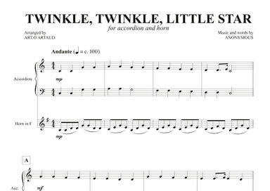 Twinkle Twinkle Little Star (arr. Art.o Artaud)