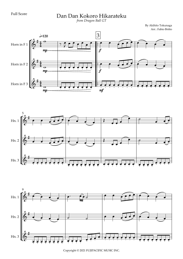 Dragon Ball Gt (arr. Fabio Britto)