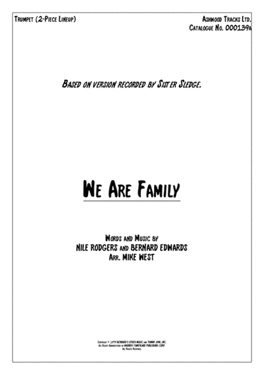 We Are Family (arr. Mike West)