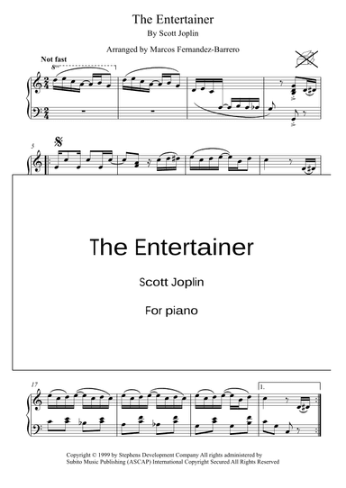 The Entertainer (arr. Marcos Fernandez-Barrero)