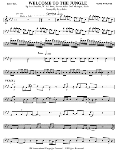 Welcome To The Jungle (arr. Jorge Juárez)