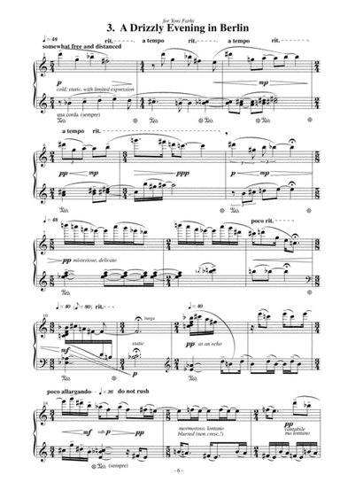 "A Drizzly Evening in Berlin" - for Solo Piano [from the piano cycle "The Old Photo Box" ]