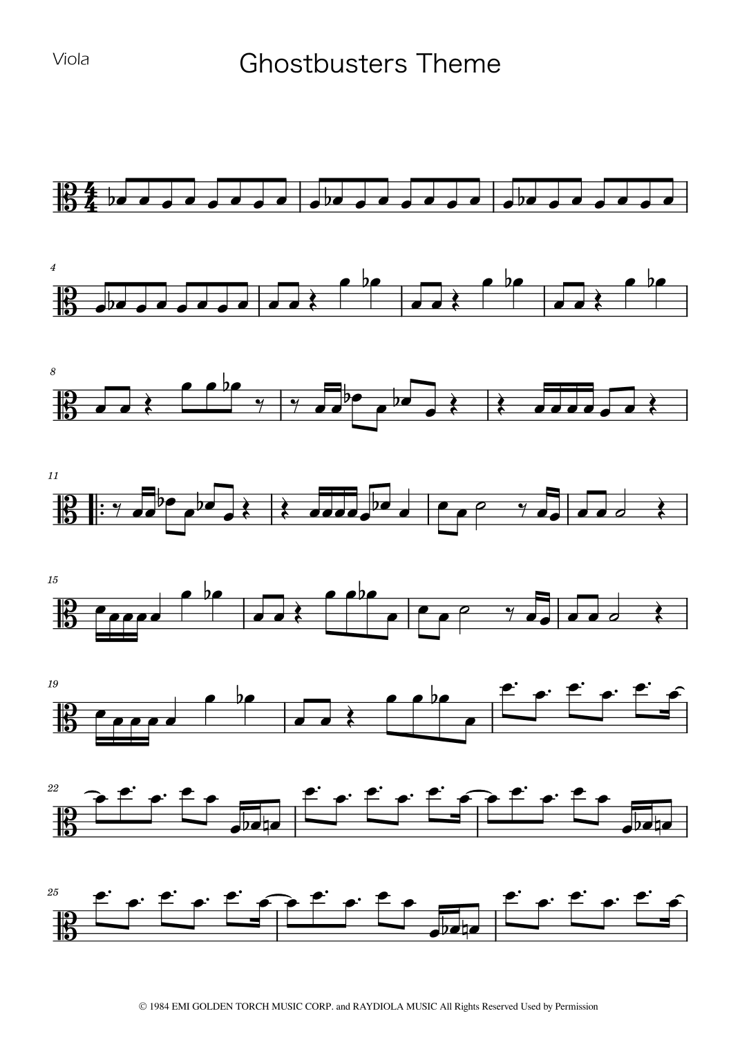 Ghostbusters (arr. Ygor Nunes)