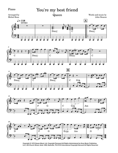You're My Best Friend (arr. Harmonistas)
