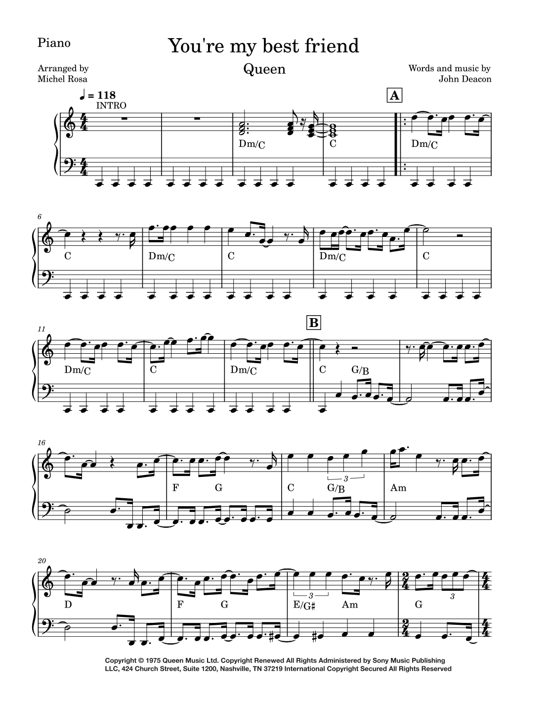 You're My Best Friend (arr. Harmonistas)