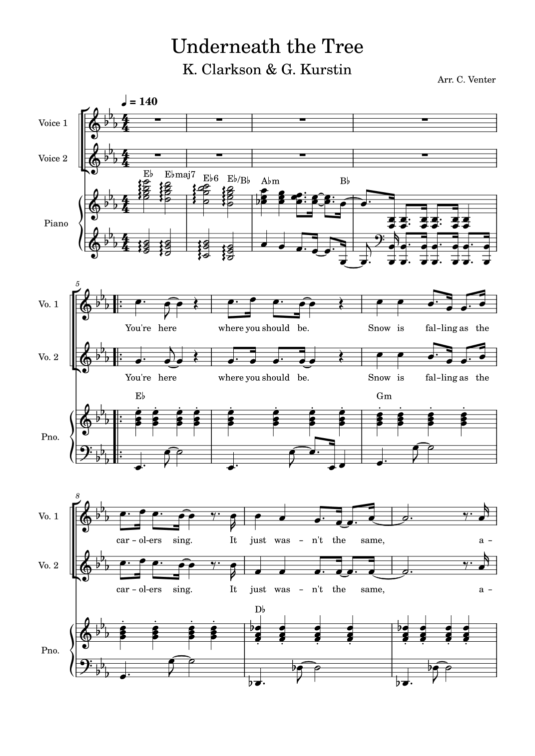 Underneath The Tree (arr. Caroline Venter)