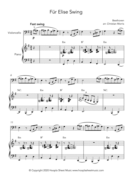 Für Elise Swing (arr. Christian Morris)