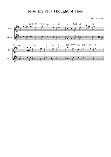 Jesus the Very Thought of Thee (arr. Angie Wiranata)
