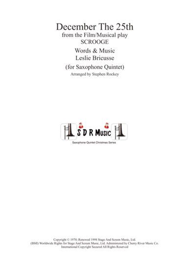December The 25th (arr. Arranged by Stephen Rockey)