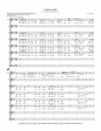 Lightweight (arr. Jon Smith)