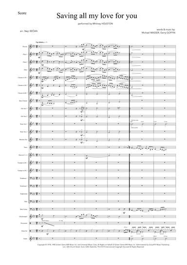 Saving All My Love For You (arr. Nejc Bečan)
