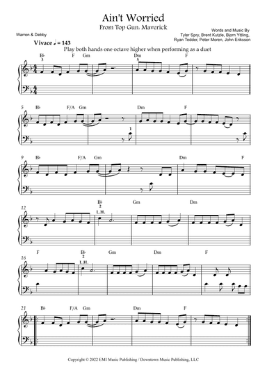 I Ain't Worried (arr. Warren & Debby)