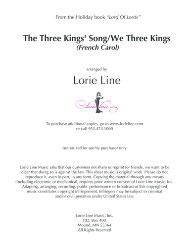 The Three Kings' Song/We Three Kings (arr. Lorie Line)