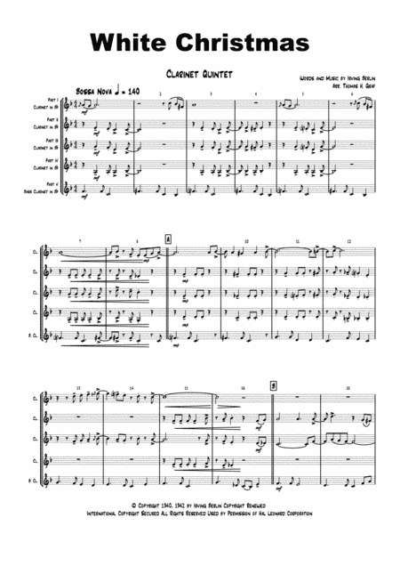 White Christmas (arr. Thomas H. Graf)