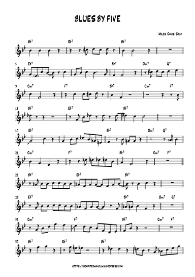 Blues by Five (arr. Elena Cervera)