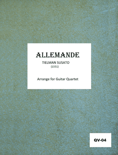 ALLEMANDE [Guitar Quartet] (arr. Cicero Gallinari)