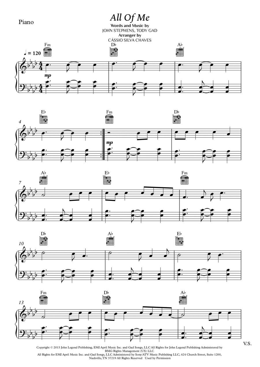 All Of Me (arr. Cássio Silva Chaves)
