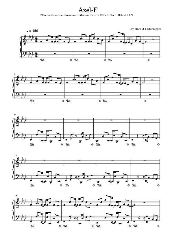 Axel F (arr. poon)