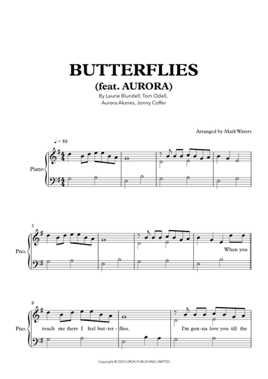 Butterflies Feat. Aurora (arr. Mark Waters)