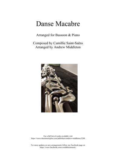 Danse Macabre arranged for Bassoon and Piano (arr. Andrew Middleton)