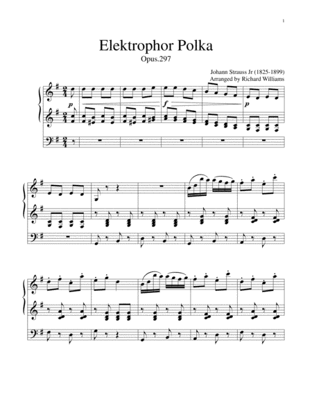 Elektrophor Polka (arr. Richard Williams)