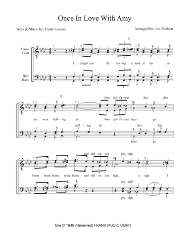 Once In Love With Amy (arr. Jim Shubert)