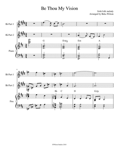 Be Thou My Vision (arr. Beka Wilson)