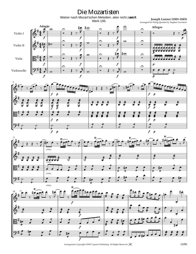 Die Mozartisten (arr. Stephen Levintow)