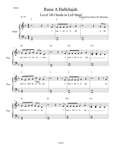 Raise A Hallelujah (arr. Arranged by Diane M. McGahee)