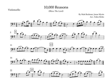 10,000 Reasons (bless The Lord) (arr. Fabio Britto)