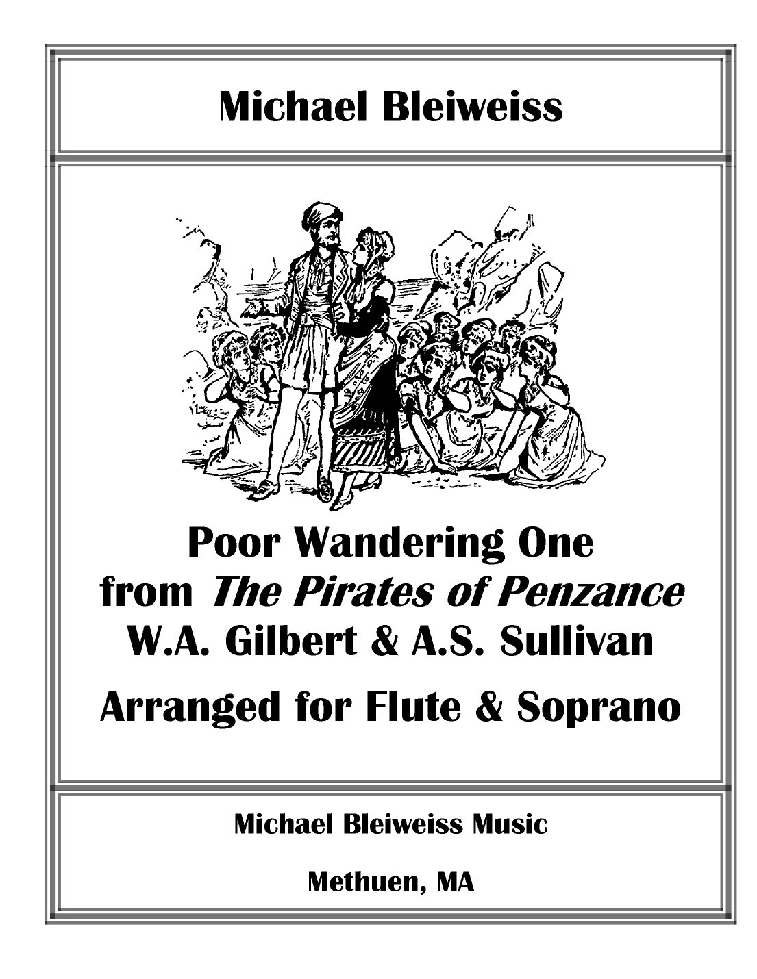 "Poor Wandering One" for Flute and Voice (arr. Michael Bleiweiss)
