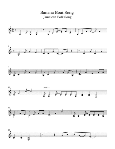 Banana Boat Song (arr. Milan Mitic)