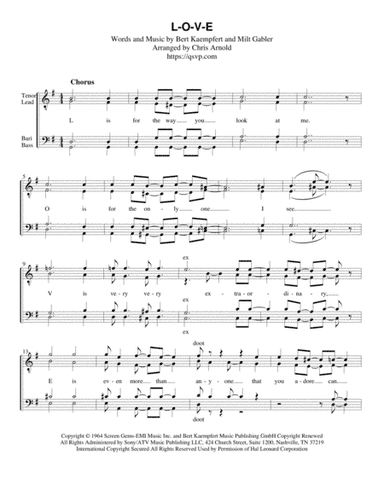 L-O-V-E (arr. Chris Arnold)