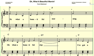 Oh, What A Beautiful Mornin' (arr. Doug Abbott)